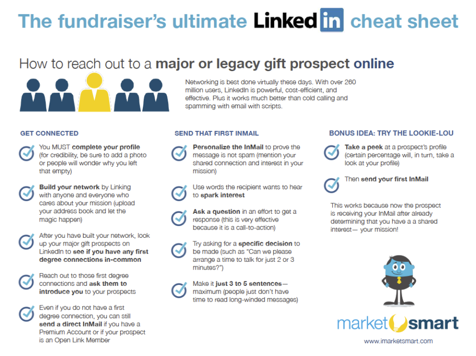 How fundraisers use LinkedIn
