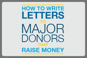 guide to writing major donor letters