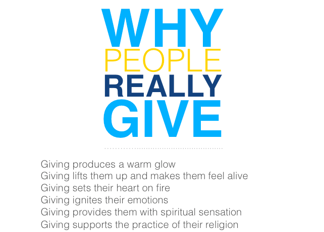 Donor Psychology -- Why People Give