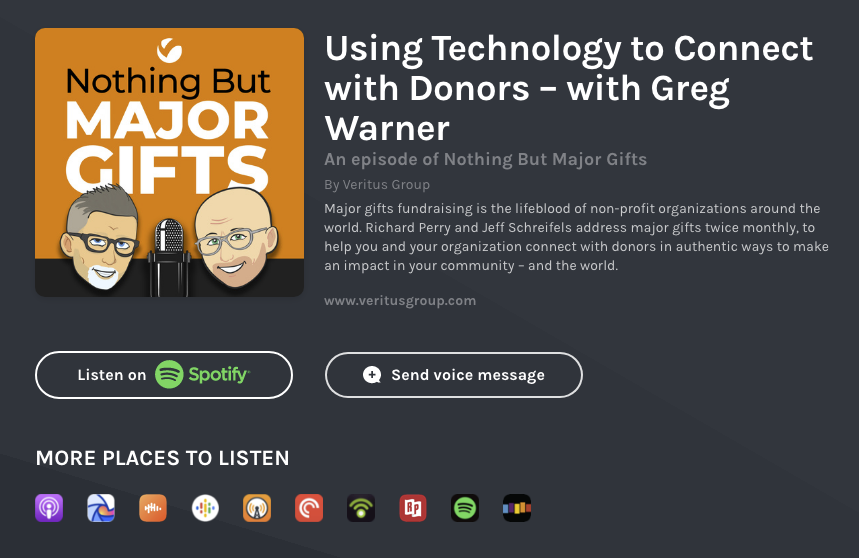 Greg Warner on Veritus Group Podcast