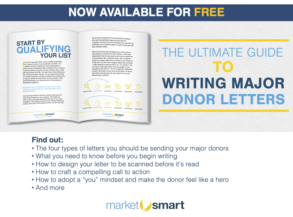 how to write fundraising letters to major donors
